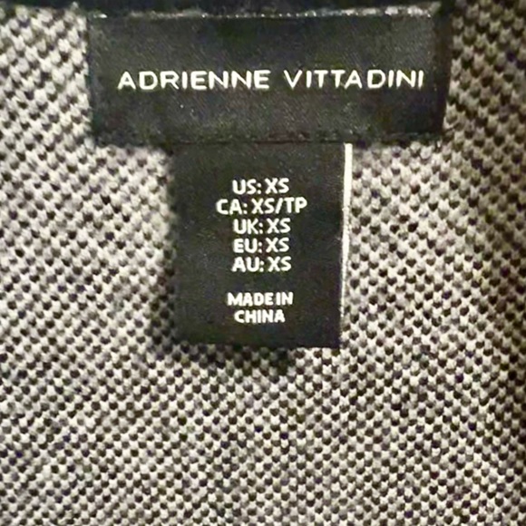 Adrienne Vittadini Plaid Pockets Collared Vest - Picture 2 of 5